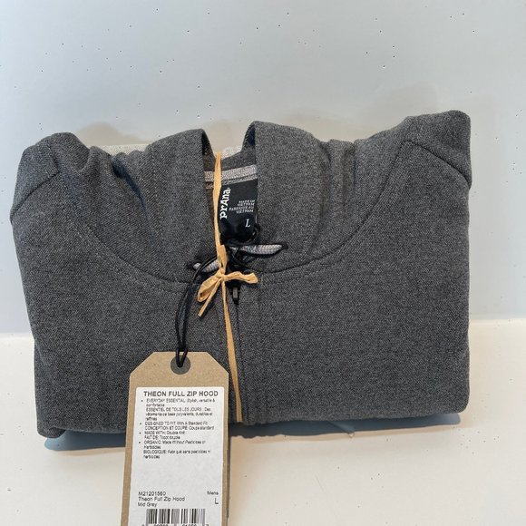 prAna Theon Full Zip Hoodie XL NWT - Picture 2 of 8